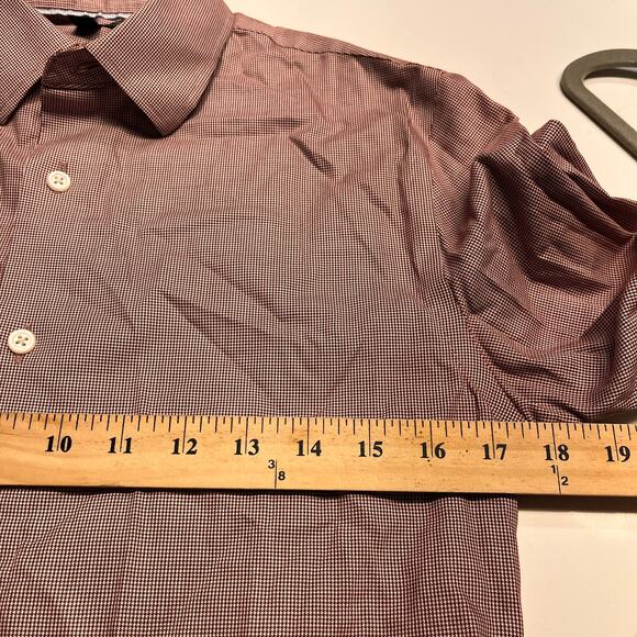 Banana Republic Brown Standard Fit Non-Iron Button-Down Shirt Size Small - Picture 6 of 8